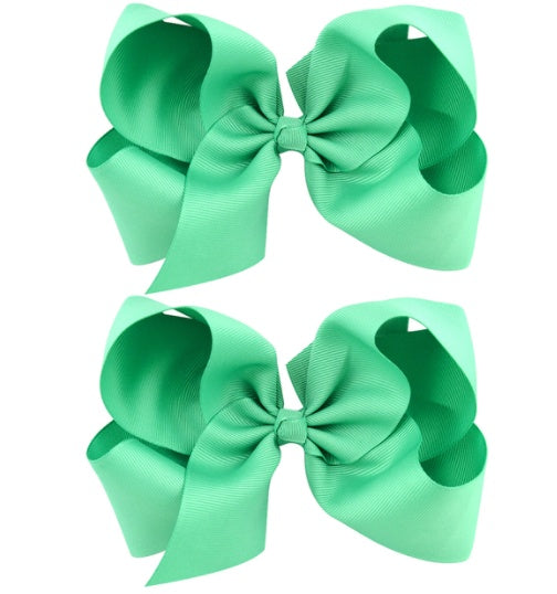 6 Inch Bow Hairpin for Children - 30 Colors, European Style