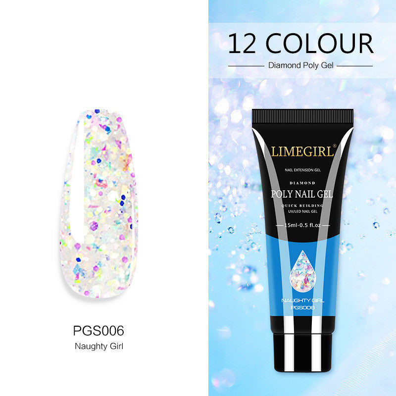 Nail Art Glitter Powder Extension Glue Painless And Quick Extension Glitter Crystal Extension Glue