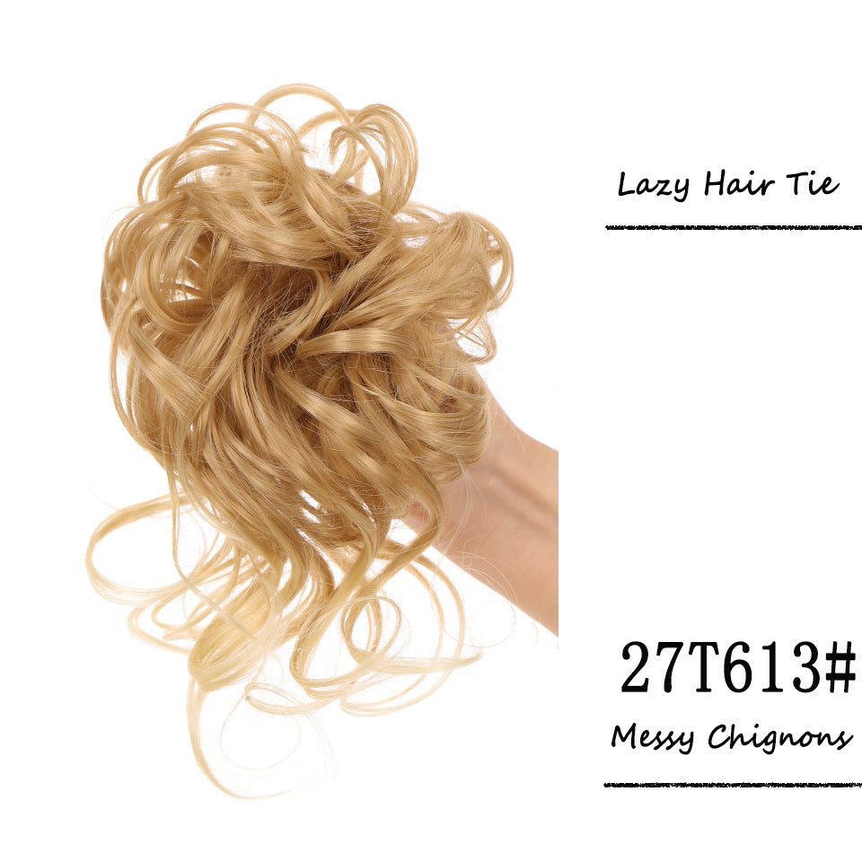 Women's Hair Band Long Beard Curly Hair Natural & Fluffy Lazy Updo Hair Chemical Fiber