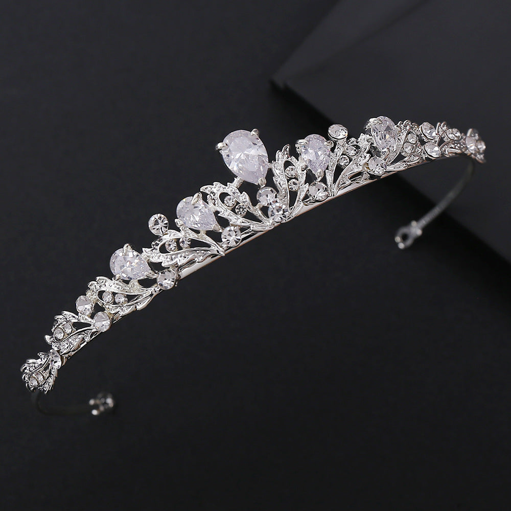 G250 Bridal Alloy Zircon Gaoshi Small Crown Hair Band