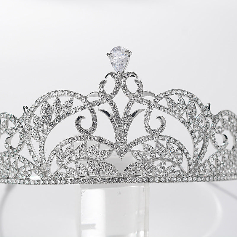 High-end Luxury Bridal Zircon Big Crown