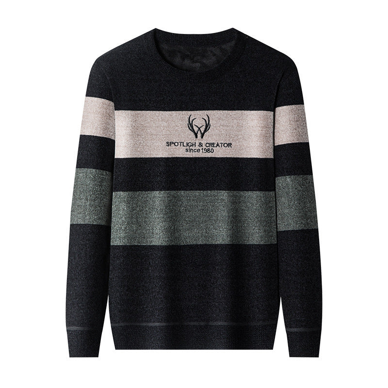 Dusted Chenille Men's Knit Sweater Base