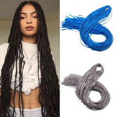 African Braid Dreadlocks Three-strand Braid Straight Hair