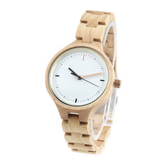 Folding Clasp High Quality All Wood Ebony Quartz Watch