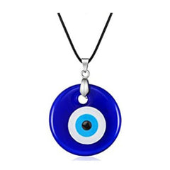 Men's And Women's Fashion Blue Devil's Eye Glass Necklace