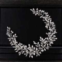 Handmade Fashion Braided Bridal Headpiece Rhinestone Hairband