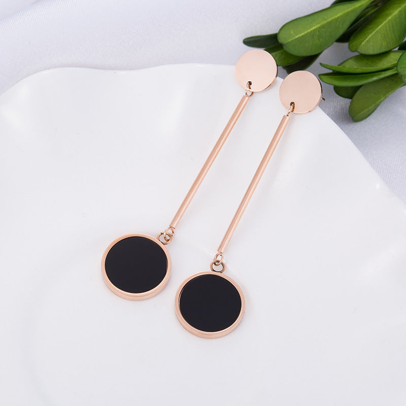 Women's Fashion Simple Round Earrings