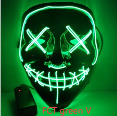 Halloween Horror Glowing Mask V Shape