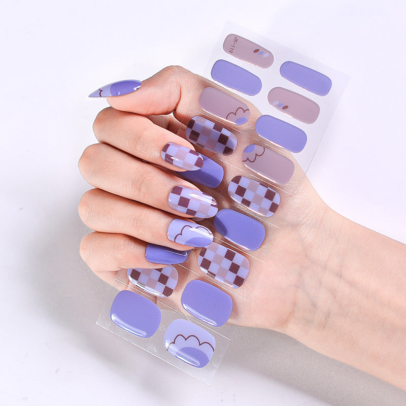 Women's Fashion Simple Wear Nail Patch Gel