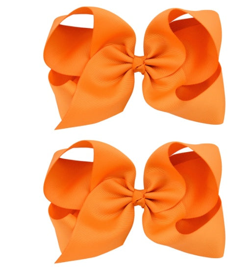 6 Inch Bow Hairpin for Children - 30 Colors, European Style