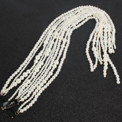 Popular Headwear ABS Pearl Tassel Hair Chain