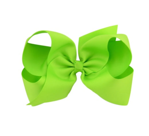 6 Inch Bow Hairpin for Children - 30 Colors, European Style