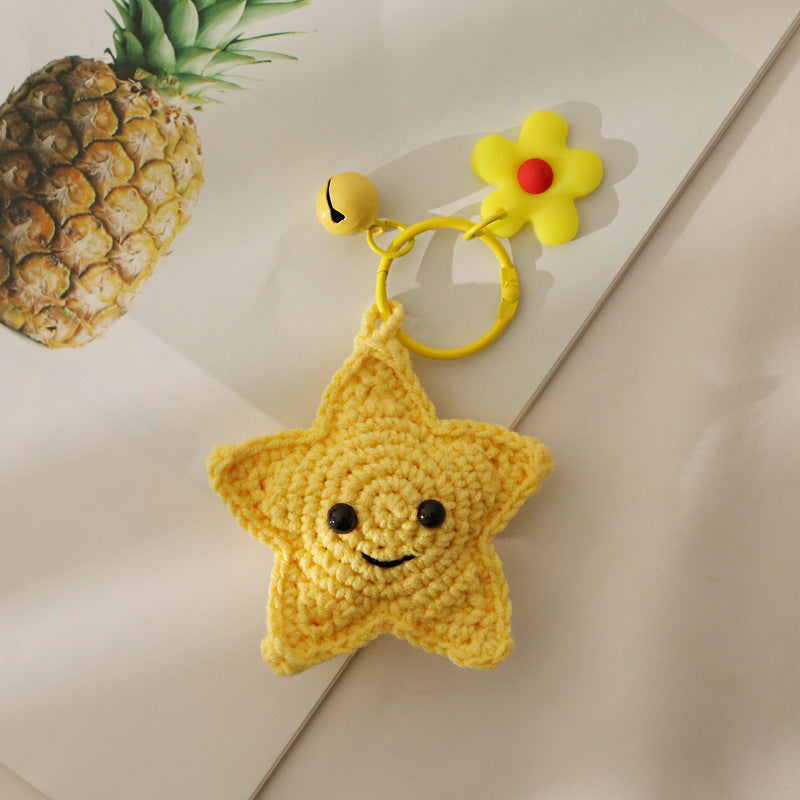 Sunflower Knitted Pendant Jewelry Cute Handmade