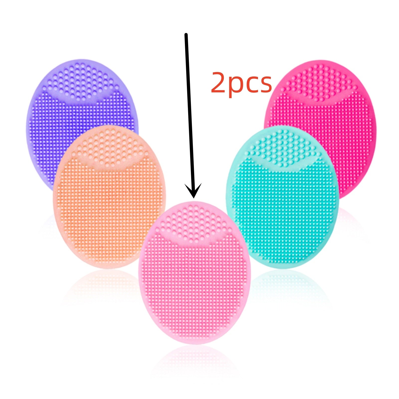 Silicone Oval Facial Brush Cleansing Tool