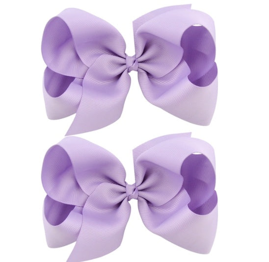 6 Inch Bow Hairpin for Children - 30 Colors, European Style