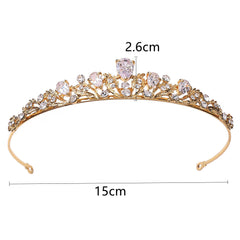 G250 Bridal Alloy Zircon Gaoshi Small Crown Hair Band