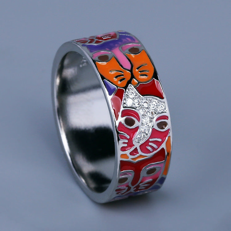 Fashion Personality New Enamel Ring Ladies