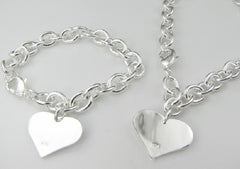 Heart-shaped necklace heart-shaped bracelet