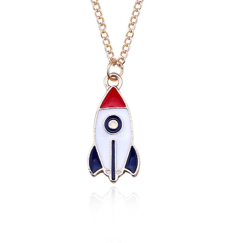 Spaced-Out Cartoon Necklace