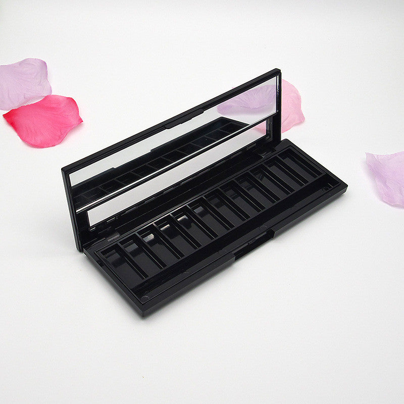 Rectangular 10 grid eyeshadow box