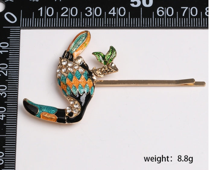 Fashion Personality Micro-inlaid Zircon Fruit Bee Hairpin