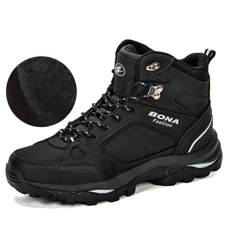 BONA winter warm men's shoes casual sports shoes