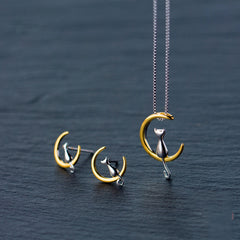 Moon Kitten Necklace