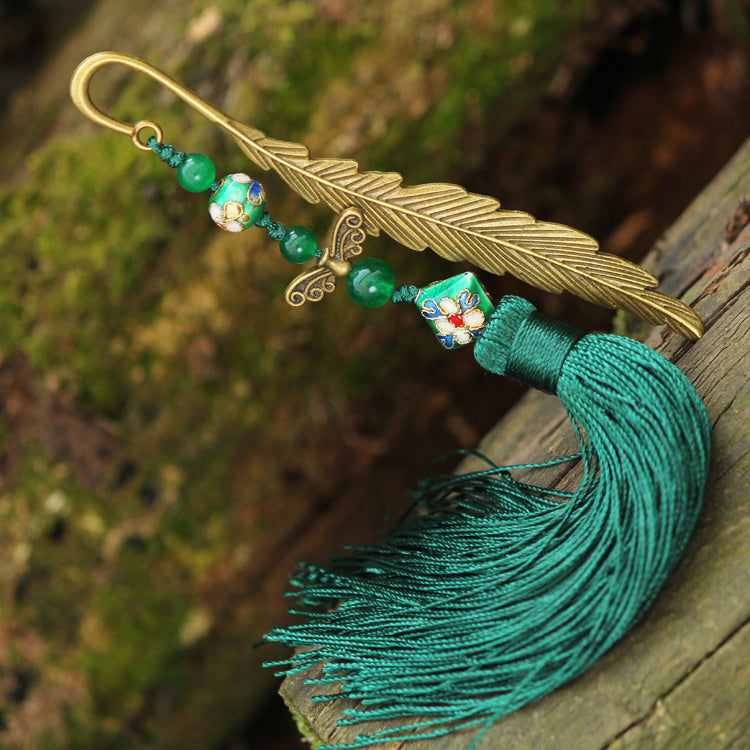 Gift hairpin classic tassel bookmark