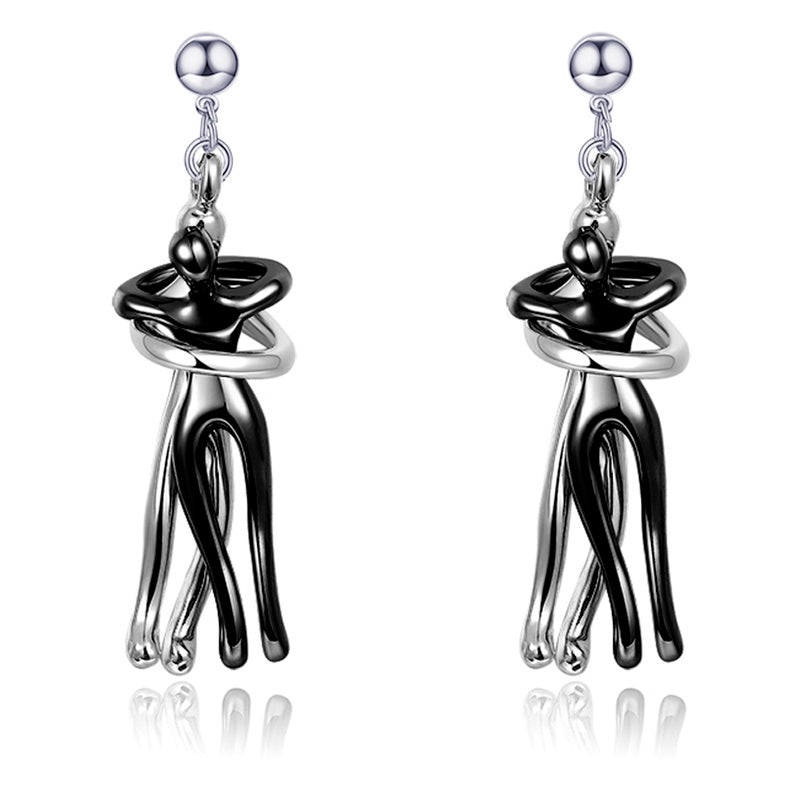 Lovers embrace Earrings