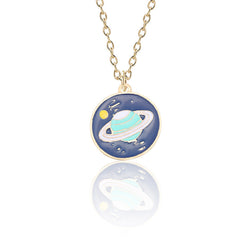 Spaced-Out Cartoon Necklace