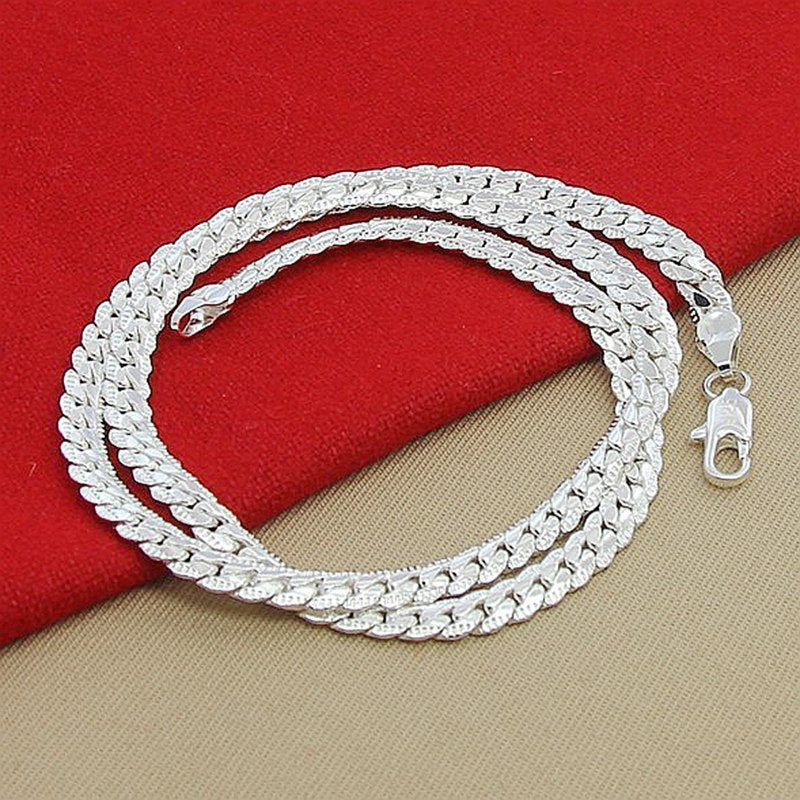 Personalized Silver-plated Snake Bone With Jewelry Thick Clavicle Chain