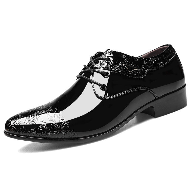 Glossy Men's Business Formal Shoes Fashion Casual Shoes