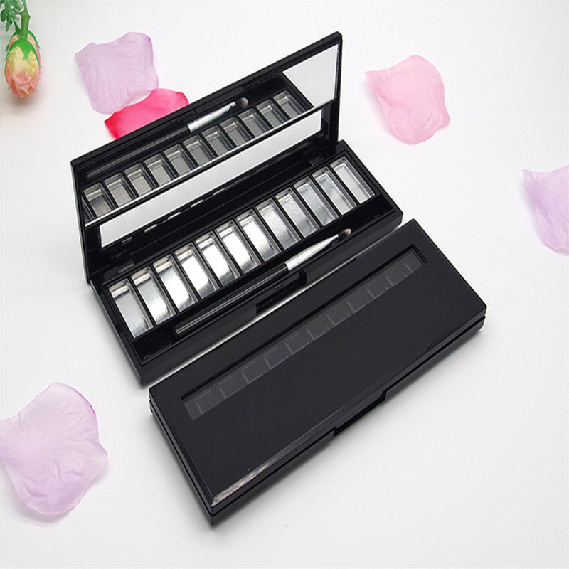 Rectangular 10 grid eyeshadow box