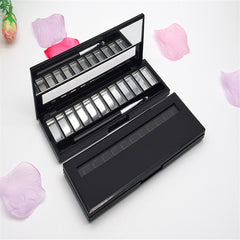 Rectangular 10 grid eyeshadow box