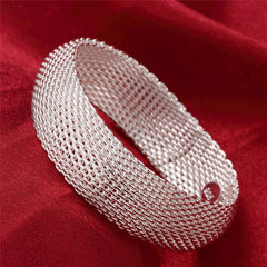 Women's silver mesh bracelet