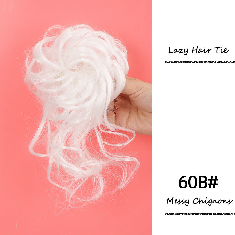 Women's Hair Band Long Beard Curly Hair Natural & Fluffy Lazy Updo Hair Chemical Fiber