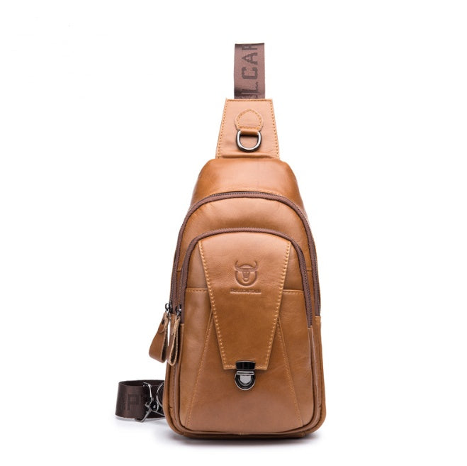 Men Genuine Leather Crossbody Bag