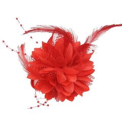 Dance Performance Hair Ring Wool Bead Line Fabric Handed Flower Bridal Headdress