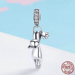 Cute Animal Series Sterling Silver Pendant Beaded