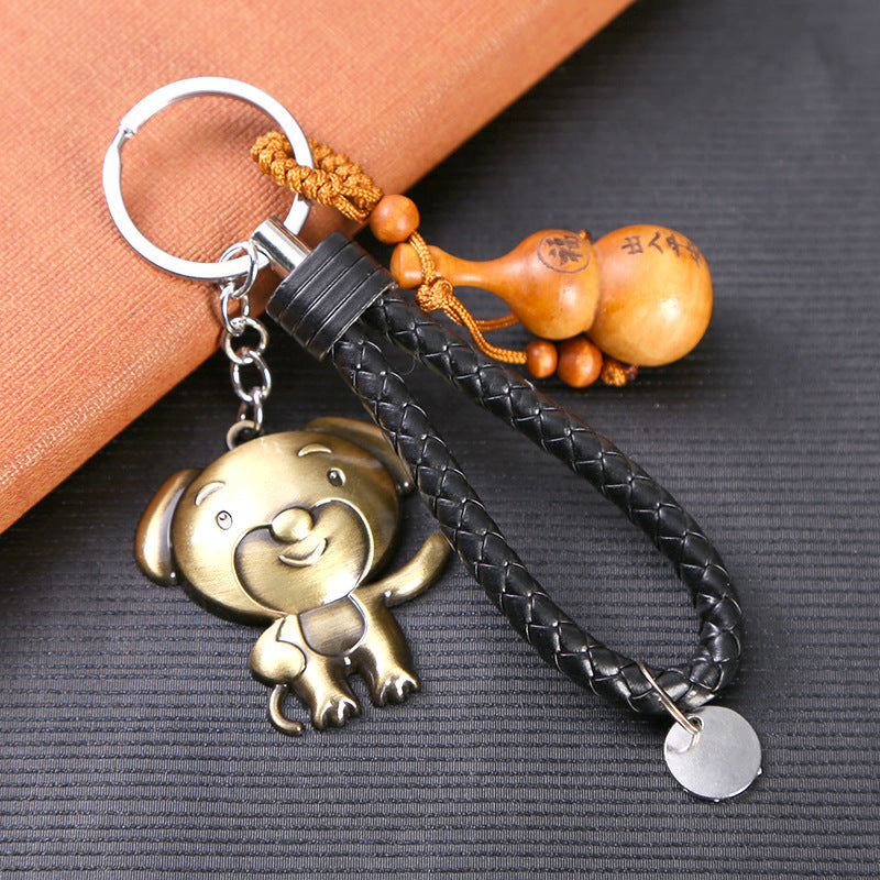 Zodiac Fashion Retro Metal Pendant Key Chain