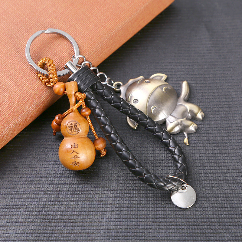 Zodiac Fashion Retro Metal Pendant Key Chain