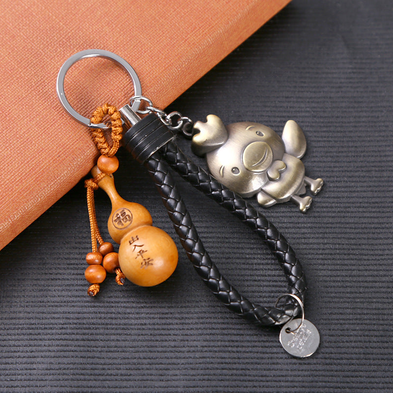 Zodiac Fashion Retro Metal Pendant Key Chain