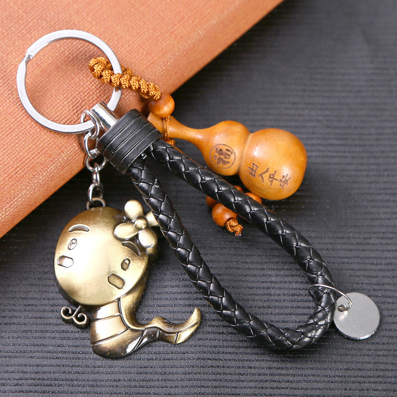 Zodiac Fashion Retro Metal Pendant Key Chain