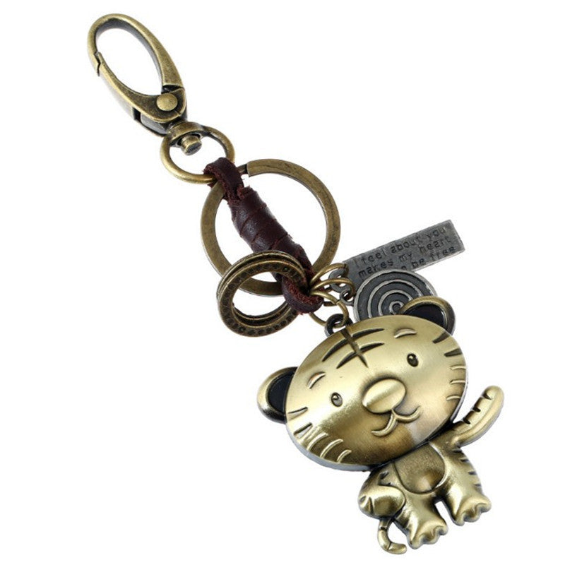 Zodiac Fashion Retro Metal Pendant Key Chain