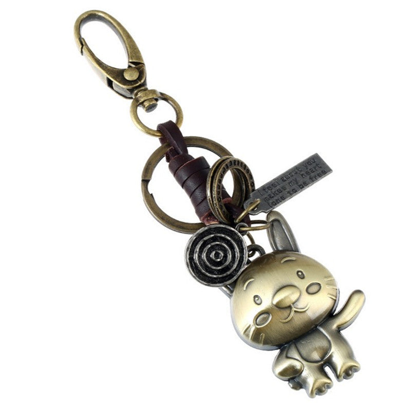 Zodiac Fashion Retro Metal Pendant Key Chain