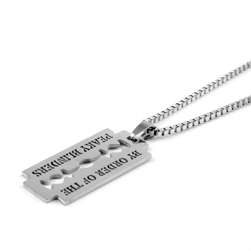 By Order Of The Peaky Blinders Razor Party Blade Necklace