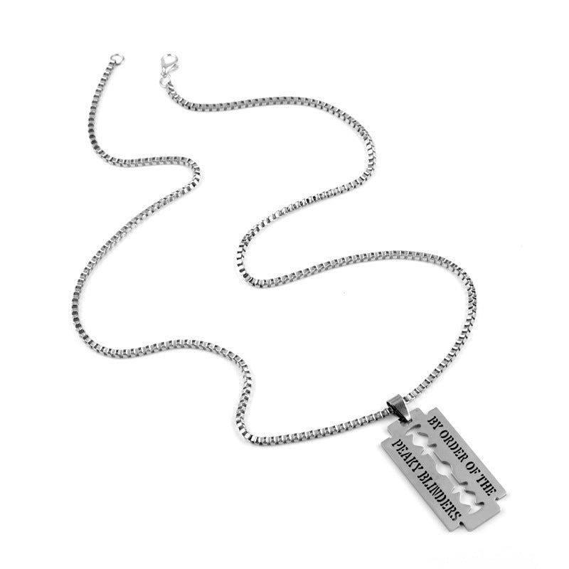 By Order Of The Peaky Blinders Razor Party Blade Necklace