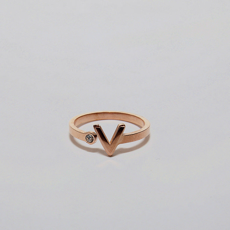 Creative V-shaped Open Small Ring