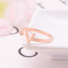 Creative V-shaped Open Small Ring