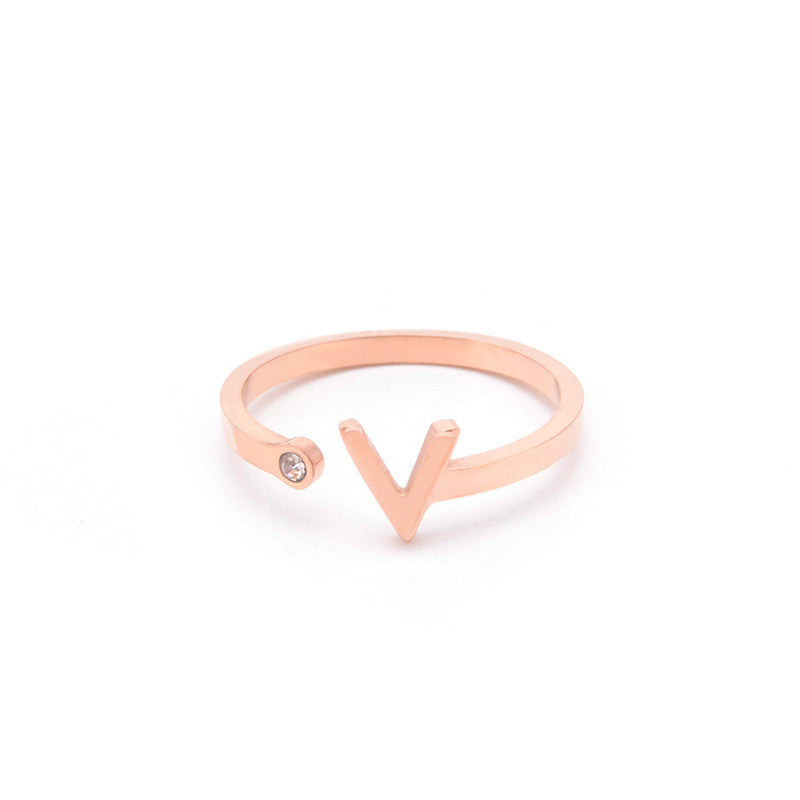 Creative V-shaped Open Small Ring